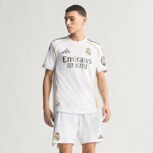 Adidas White and Gold Men's Jersey